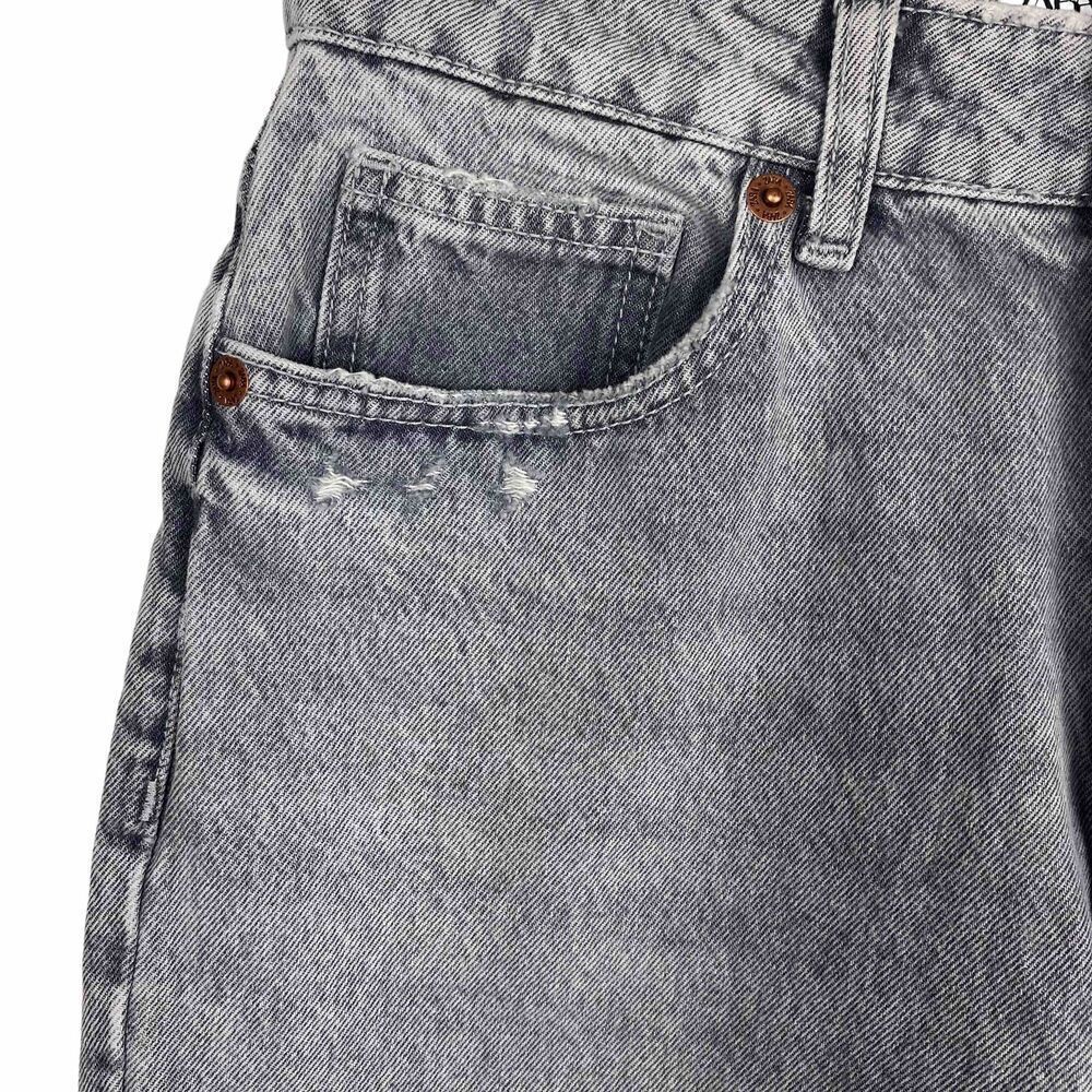 Zara Acid Washed Distressed Gray Jeans size 6 - Picture 4 of 5